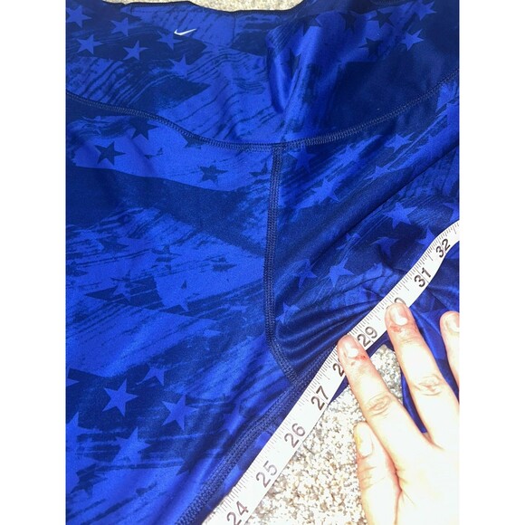 Nike USA‎ Power Victory Leggings Size XL  Athleisure Blue Patriotic - Picture 5 of 7